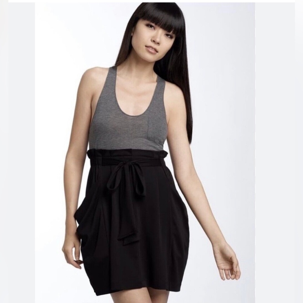 Theory Cyra Serenity Sleeveless Tie Waist Dress